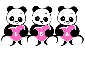 Isa love-panda logo