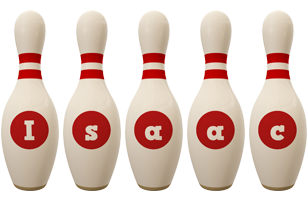 Isaac bowling-pin logo