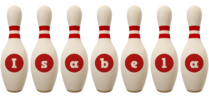 Isabela bowling-pin logo