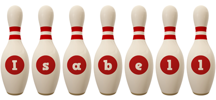 Isabell bowling-pin logo
