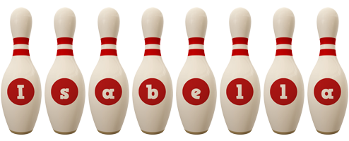 Isabella bowling-pin logo