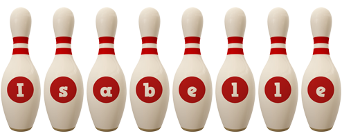 Isabelle bowling-pin logo