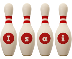 Isai bowling-pin logo