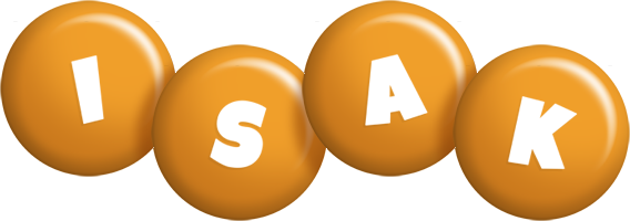 Isak candy-orange logo