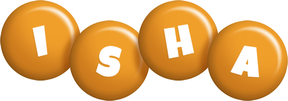 Isha candy-orange logo