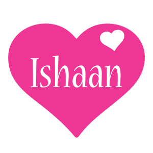 Ishaan love-heart logo