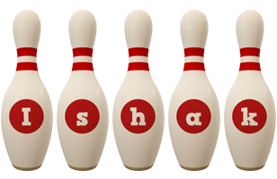 Ishak bowling-pin logo