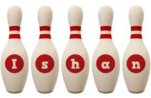 Ishan bowling-pin logo