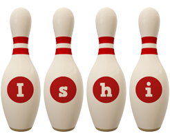 Ishi bowling-pin logo