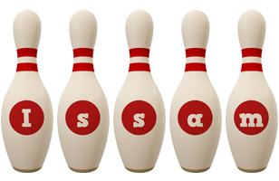 Issam bowling-pin logo