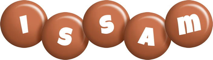 Issam candy-brown logo