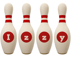 Izzy bowling-pin logo