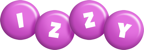 Izzy candy-purple logo
