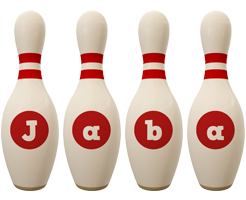 Jaba bowling-pin logo