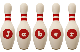 Jaber bowling-pin logo