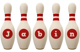 Jabin bowling-pin logo
