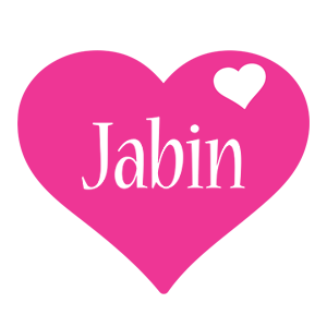 Jabin love-heart logo