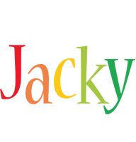 Jacky birthday logo
