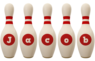 Jacob bowling-pin logo