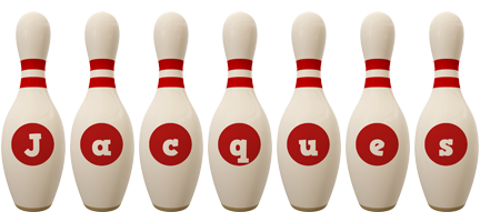 Jacques bowling-pin logo