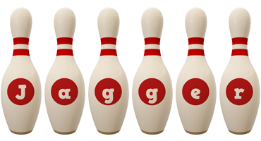 Jagger bowling-pin logo