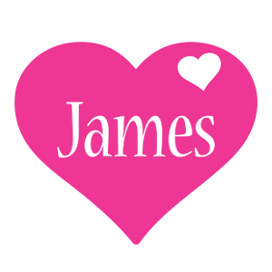 James love-heart logo