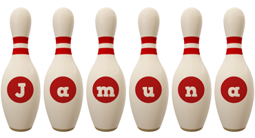 Jamuna bowling-pin logo