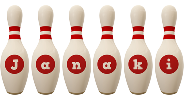 Janaki bowling-pin logo