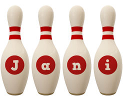 Jani bowling-pin logo