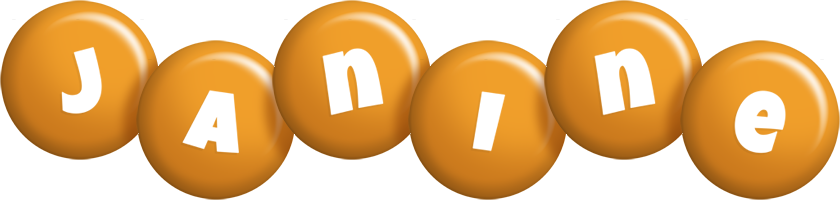 Janine candy-orange logo