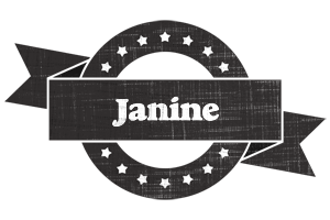 Janine grunge logo