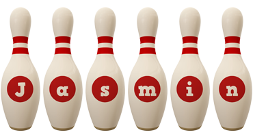 Jasmin bowling-pin logo