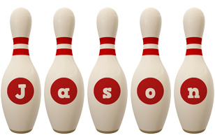 Jason bowling-pin logo
