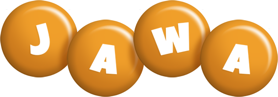 Jawa candy-orange logo