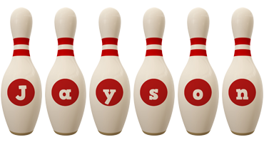 Jayson bowling-pin logo