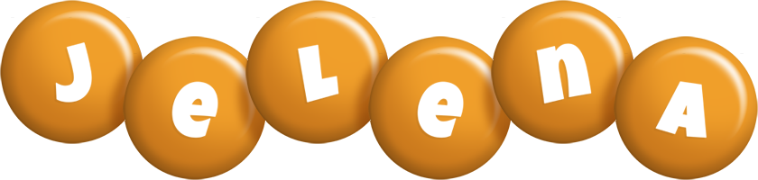 Jelena candy-orange logo