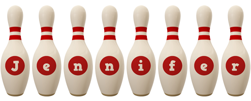 Jennifer bowling-pin logo