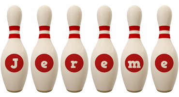 Jereme bowling-pin logo