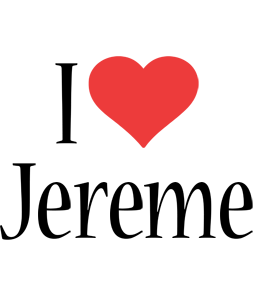 Jereme i-love logo