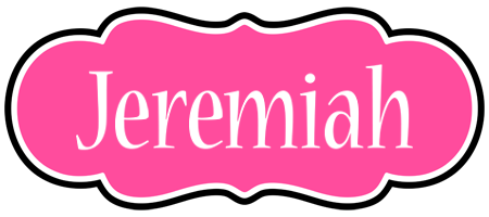 Jeremiah invitation logo