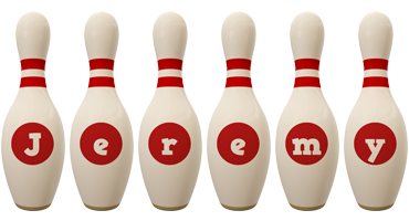 Jeremy bowling-pin logo