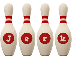 Jerk bowling-pin logo