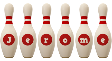 Jerome bowling-pin logo