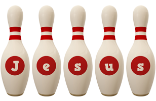 Jesus bowling-pin logo