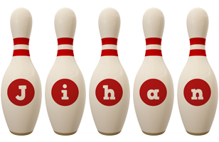 Jihan bowling-pin logo