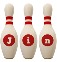 Jin bowling-pin logo