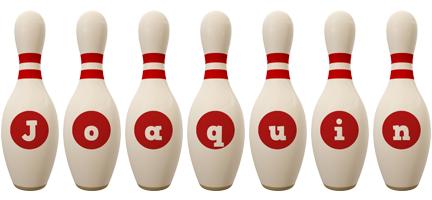 Joaquin bowling-pin logo