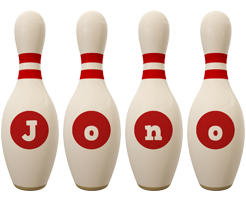 Jono bowling-pin logo