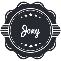 Jony badge logo
