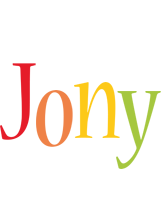 Jony birthday logo